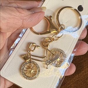 Mackinac Island Bicycle Keychain Bike Bag Charm